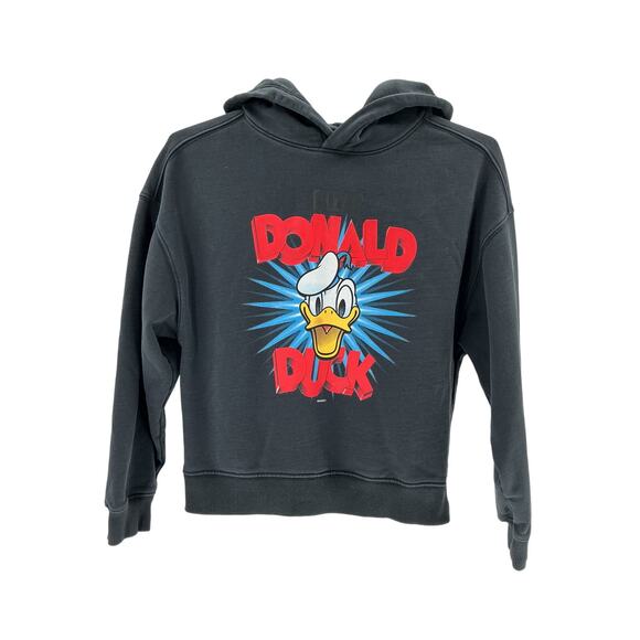 Kith Disney For Donald Duck Show Black Cotton Nelson Hoodie Size L - Picture 2 of 4